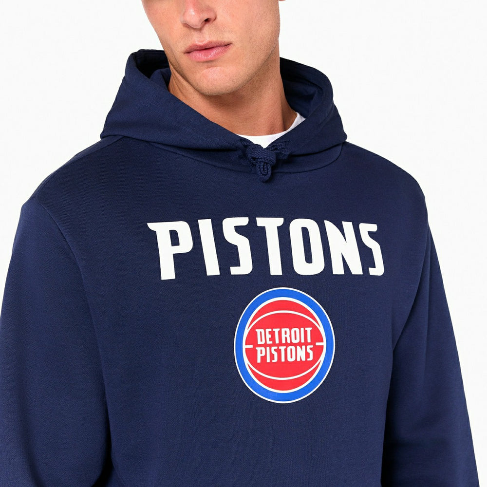 Detroit Pistons Team Logo Hoodie NBA Sweatshirt - Taass US