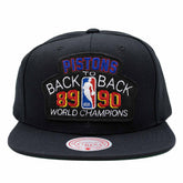 Detroit Pistons Back To Back Champions Mitchell & Ness Snapback NBA Cap - Taass for sale