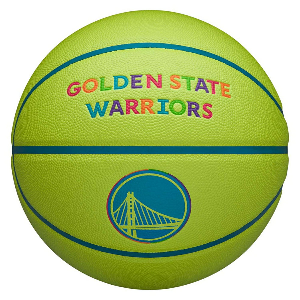 Golden State Warriors Neon Pop NBA Basketball (Size 7) - Taass for sale