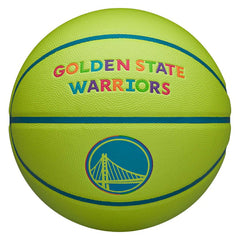 Golden State Warriors Neon Pop NBA Basketball (Size 7) - Taass for sale