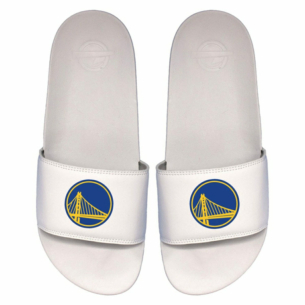 Golden State Warriors Primary Logo ISlide NBA Gel Slides White - Taass discount