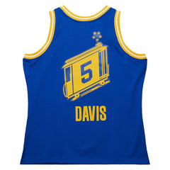 Baron Davis #5 Golden State Warriors 2004-05 Swingman NBA Jersey Blue - Taass sale