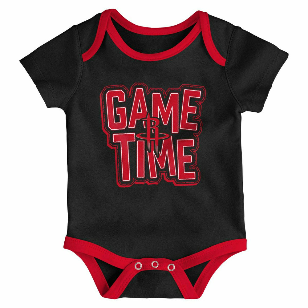 Houston Rockets Game Time NBA Baby Bodysuit Set (3-Piece) - Taass on sale