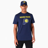 Indiana Pacers Team Logo NBA T-Shirt Navy - Taass for sale