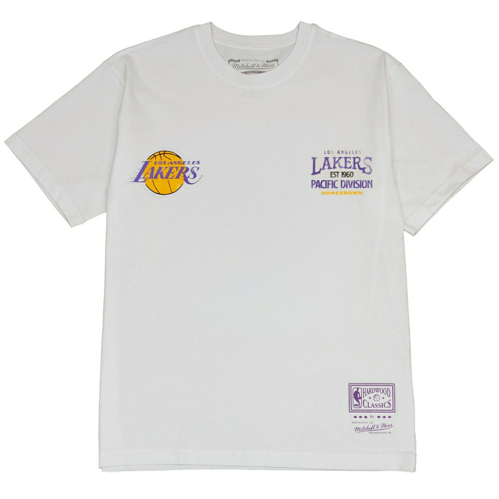 Los Angeles Lakers Full Court Pressed NBA T-Shirt White - Taass US