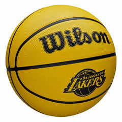 Los Angeles Lakers Solid Wilson NBA Basketball Yellow (Size 5) - Taass Online