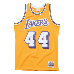 Jerry West #44 Los Angeles Lakers 1971-72 Swingman NBA Jersey Yellow - Taass outlet
