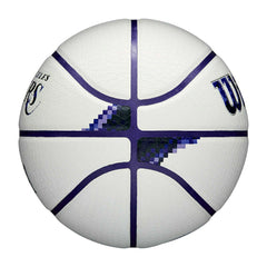 Los Angeles Lakers Pixel NBA Basketball White (Size 7) - Taass US