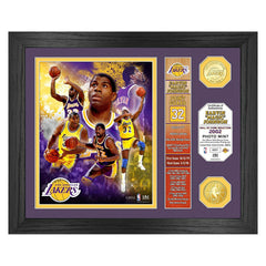 Magic Johnson Los Angeles Lakers Hall of Fame Banner NBA Photo Frame - Taass sale