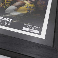 LeBron James Leading Scorer Through the Years Bronze Coin Framed NBA Photo - Taass for sale