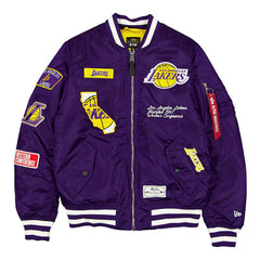 Los Angeles Lakers Alpha Industries MA-1 NBA Bomber Jacket - Taass US