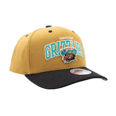 Vancouver Grizzlies Team Arch Classic Red Stretch-Snap NBA Cap Khaki - Taass sale