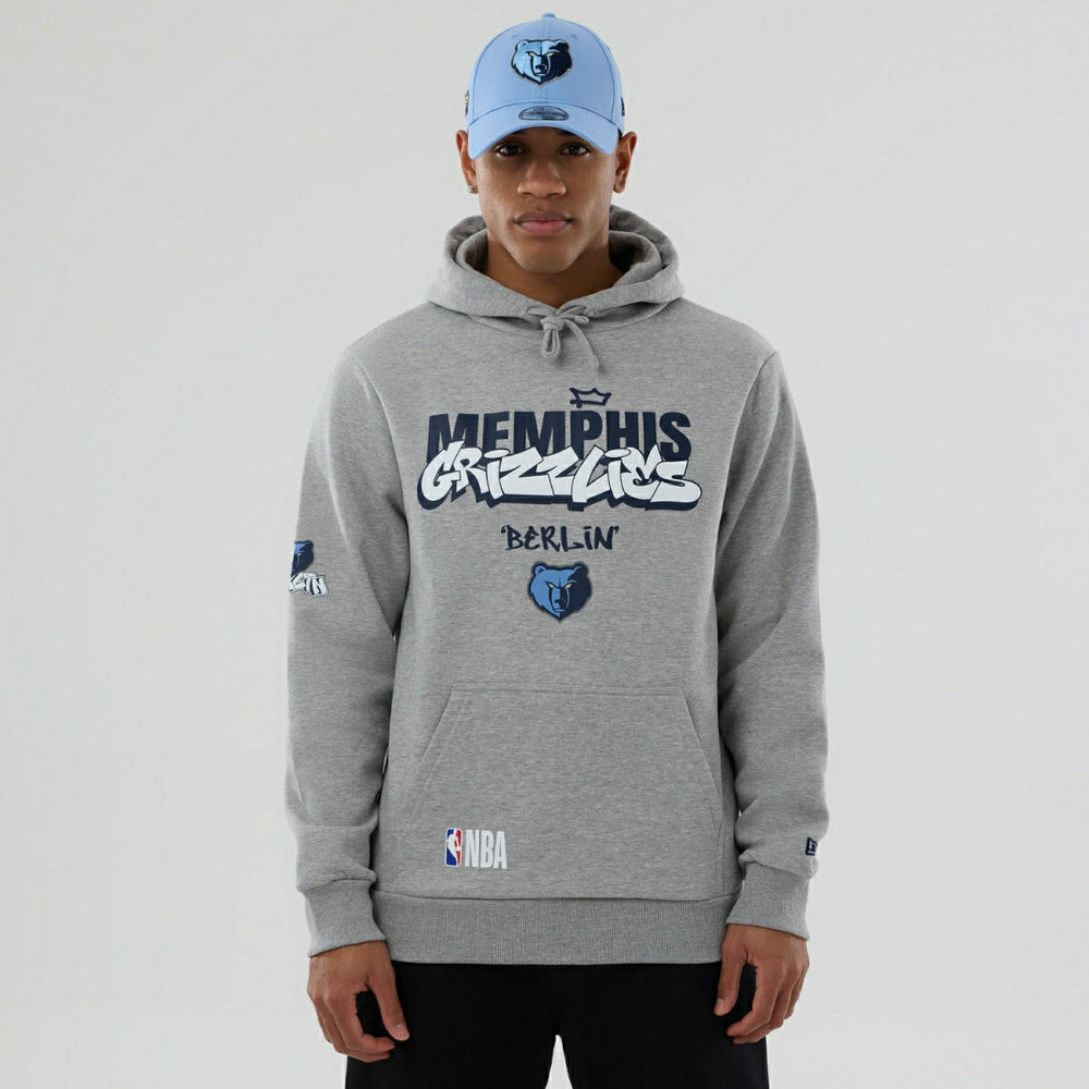 Memphis Grizzlies 2026 NBA Berlin Game Hoodie Gray - Taass Online