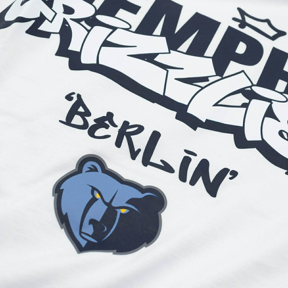 Memphis Grizzlies 2026 NBA Berlin Game Oversized T-Shirt White - Taass outlet