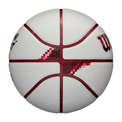 Miami Heat Pixel NBA Basketball White (Size 7) - Taass discount