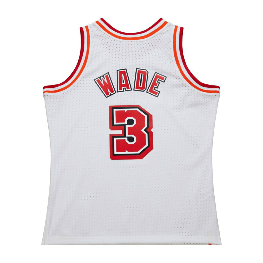 Dwyane Wade #3 Miami Heat 2007-08 Mitchell & Ness Swingman NBA Jersey White - Taass outlet