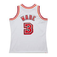 Dwyane Wade #3 Miami Heat 2007-08 Mitchell & Ness Swingman NBA Jersey White - Taass outlet