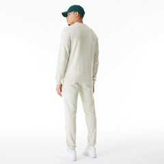 Milwaukee Bucks New Era Wordmark NBA Jogger Sweatpants Stone - Taass on sale