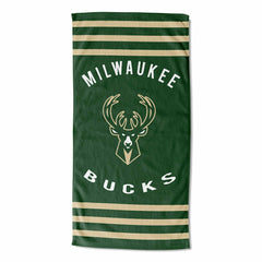 Milwaukee Bucks Stripes NBA Beach Towel - Taass outlet
