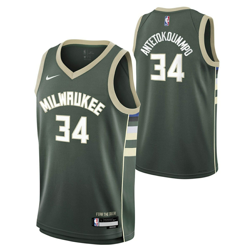 Giannis Antetokounmpo #34 Milwaukee Bucks Nike Swingman NBA Jersey Green (YOUTH) - Taass sale