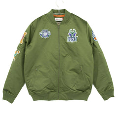Milwaukee Bucks Olive Mitchell & Ness Heavyweight Satin NBA Jacket - Taass outlet