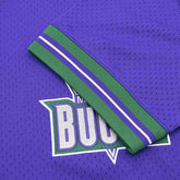 Milwaukee Bucks Unbeaten Mitchell & Ness NBA V-Neck Mesh Shirt Purple - Taass US