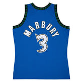 Stephon Marbury #3 Minnesota Timberwolves 1996-97 Mitchell & Ness Swingman NBA Jersey Blue - Taass outlet