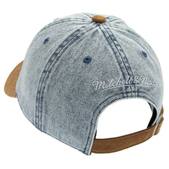 New York Knicks Denim Suede 1904 Strapback NBA Cap Blue/Brown - Taass outlet