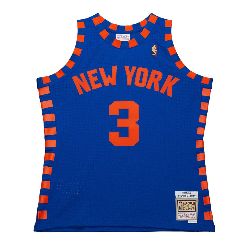Stephon Marbury #3 New York Knicks 2005-06 Swingman NBA Jersey Blue - Taass for sale