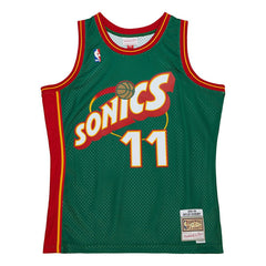 Detlef Schrempf #11 Seattle SuperSonics 1995-96 Swingman NBA Jersey Green - Taass sale