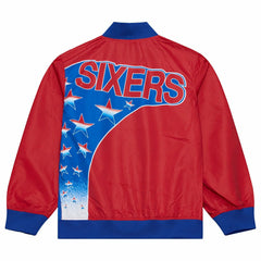 Philadelphia 76ers 1993-94 Authentic Warm Up NBA Jacket Red - Taass outlet