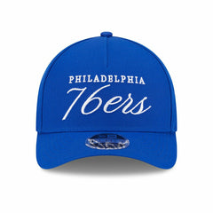 Philadelphia 76ers 2025 NBA Draft 9FORTY M-Crown A-Frame Snapback Cap Blue - Taass US