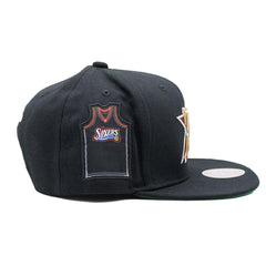 Philadelphia 76ers Jersey Love Mitchell & Ness Snapback NBA Cap Black - Taass US