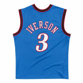 Allen Iverson #3 Philadelphia 76ers 1999-00 Mitchell & Ness Swingman NBA Jersey Blue - Taass for sale