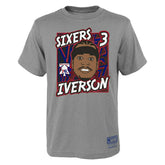 Allen Iverson Philadelphia 76ers Court King Youth NBA T-Shirt (YOUTH) - Taass outlet