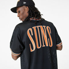 Phoenix Suns New Era Oversized NBA Mesh T-Shirt Black - Taass for sale