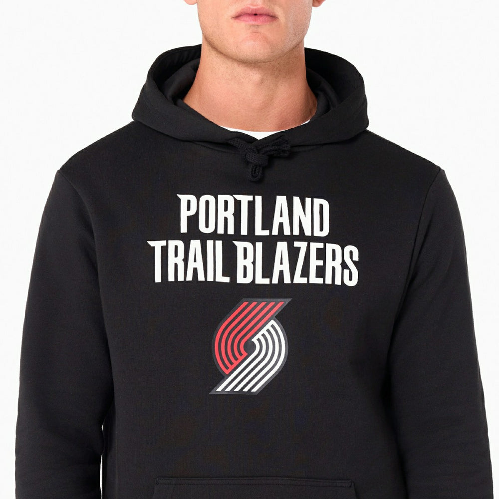 Portland Trail Blazers Team Logo New Era Hoodie NBA Sweatshirt - Taass sale