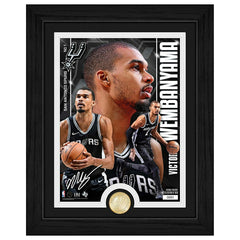 Victor Wembanyama San Antonio Spurs Artist Proof Bronze Coin NBA Photo Frame - Taass Online
