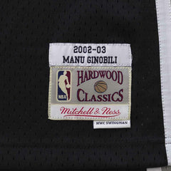 Emanuel Ginóbili #20 San Antonio Spurs 2002-03 Swingman NBA Jersey Black - Taass Online
