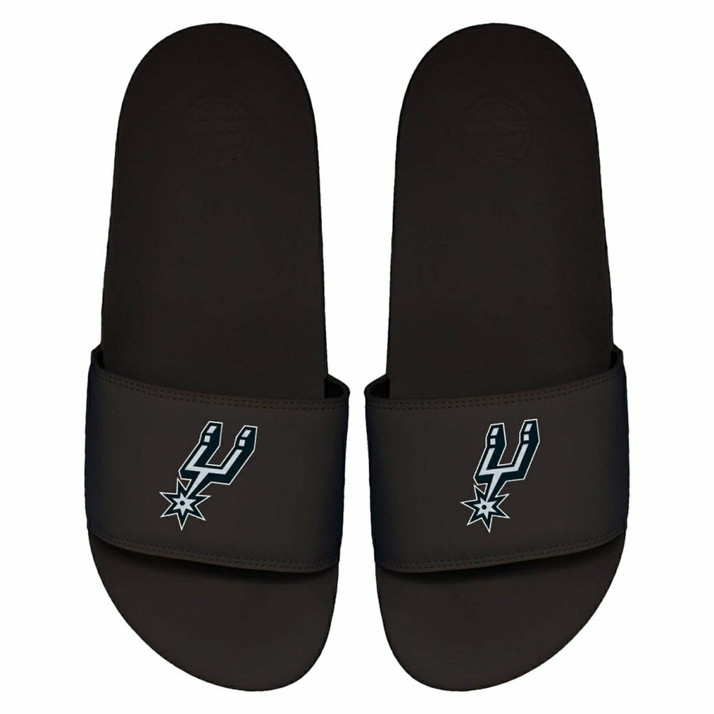 San Antonio Spurs Primary Logo ISlide NBA Gel Slides Black - Taass for sale