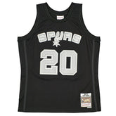 Manu Ginobili #20 San Antonio Spurs Black Mitchell & Ness Swingman NBA Jersey - Taass outlet