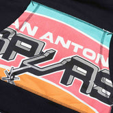 San Antonio Spurs Cropped Logo Mitchell & Ness NBA Hoodie Black - Taass Online