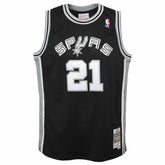 Tim Duncan #21 San Antonio Spurs 1998-99 Youth Swingman NBA Jersey Black (YOUTH) - Taass discount