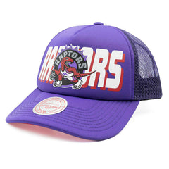 Toronto Raptors NBA Billboard Mitchell & Ness Trucker Cap - Taass on sale