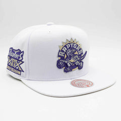 Toronto Raptors Winter White Mitchell & Ness Snapback NBA Cap - Taass sale