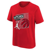 Toronto Raptors Statement Jordan NBA T-Shirt Red (YOUTH) - Taass Online