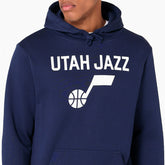 Utah Jazz Team Logo New Era Hoodie NBA Sweatshirt Navy - Taass Online