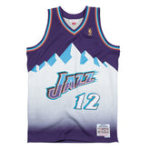 John Stockton #12 Utah Jazz 1996-97 Mitchell & Ness Swingman NBA Jersey Purple - Taass for sale