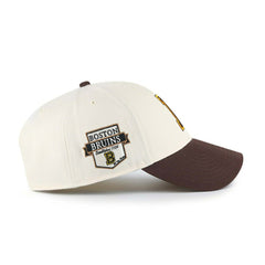 Boston Bruins Established Patch Sure MVP Snapback NHL Cap Natural - Taass US