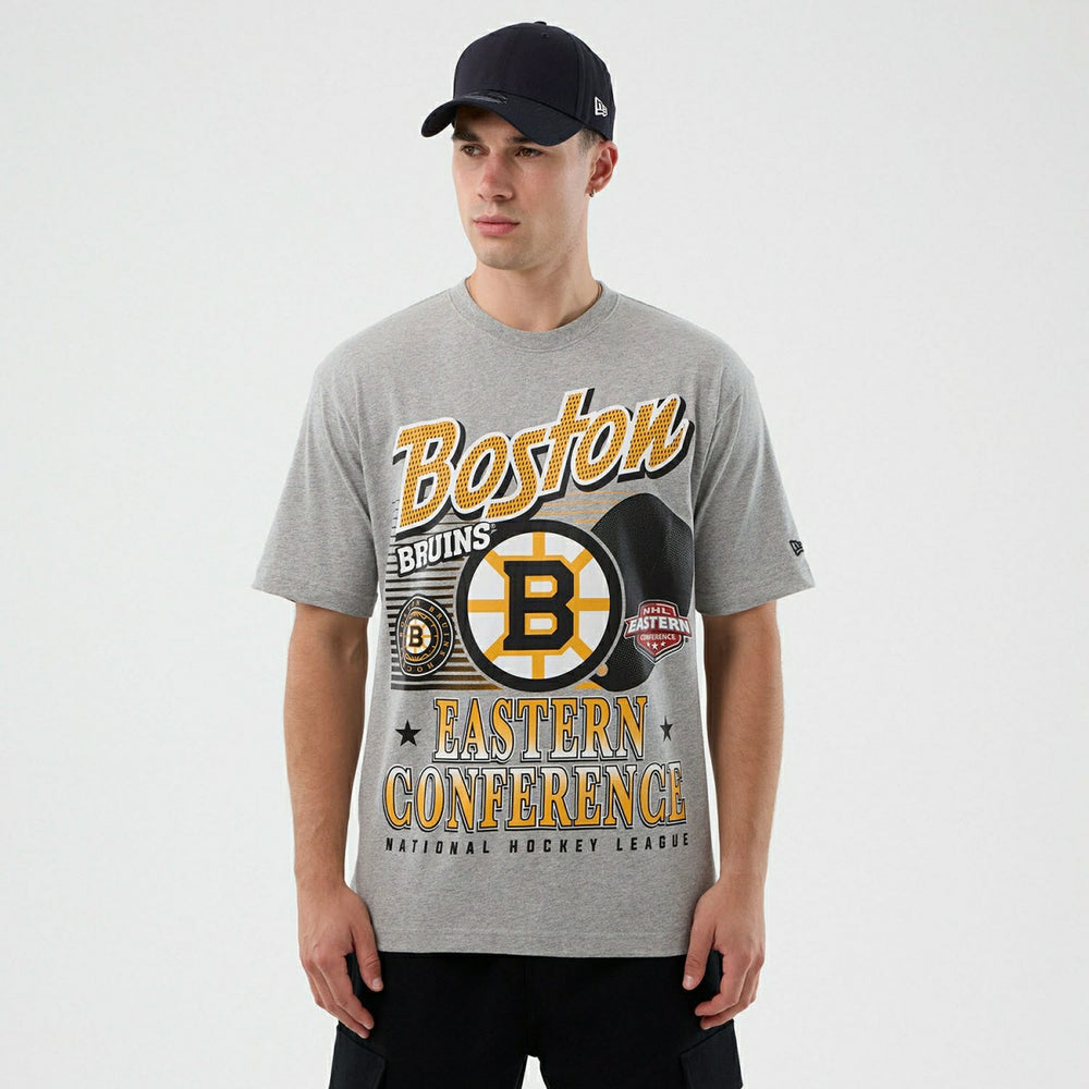 Boston Bruins Sport Classics Oversized NHL T-Shirt Gray - Taass sale
